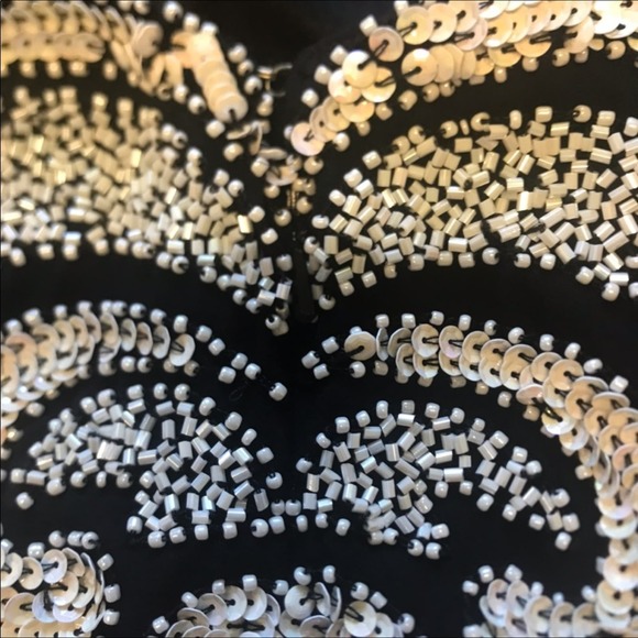 Landmark Beaded Silk Mini Dress Made in India 2 - Picture 10 of 10